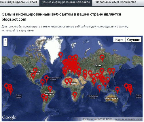 	Avast определил: «Самым инфицированным веб-сайтом в вашей стране является blogspot.com»