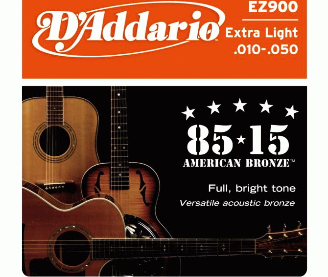 D'addario ez900: купил струны для своей акустической гитары